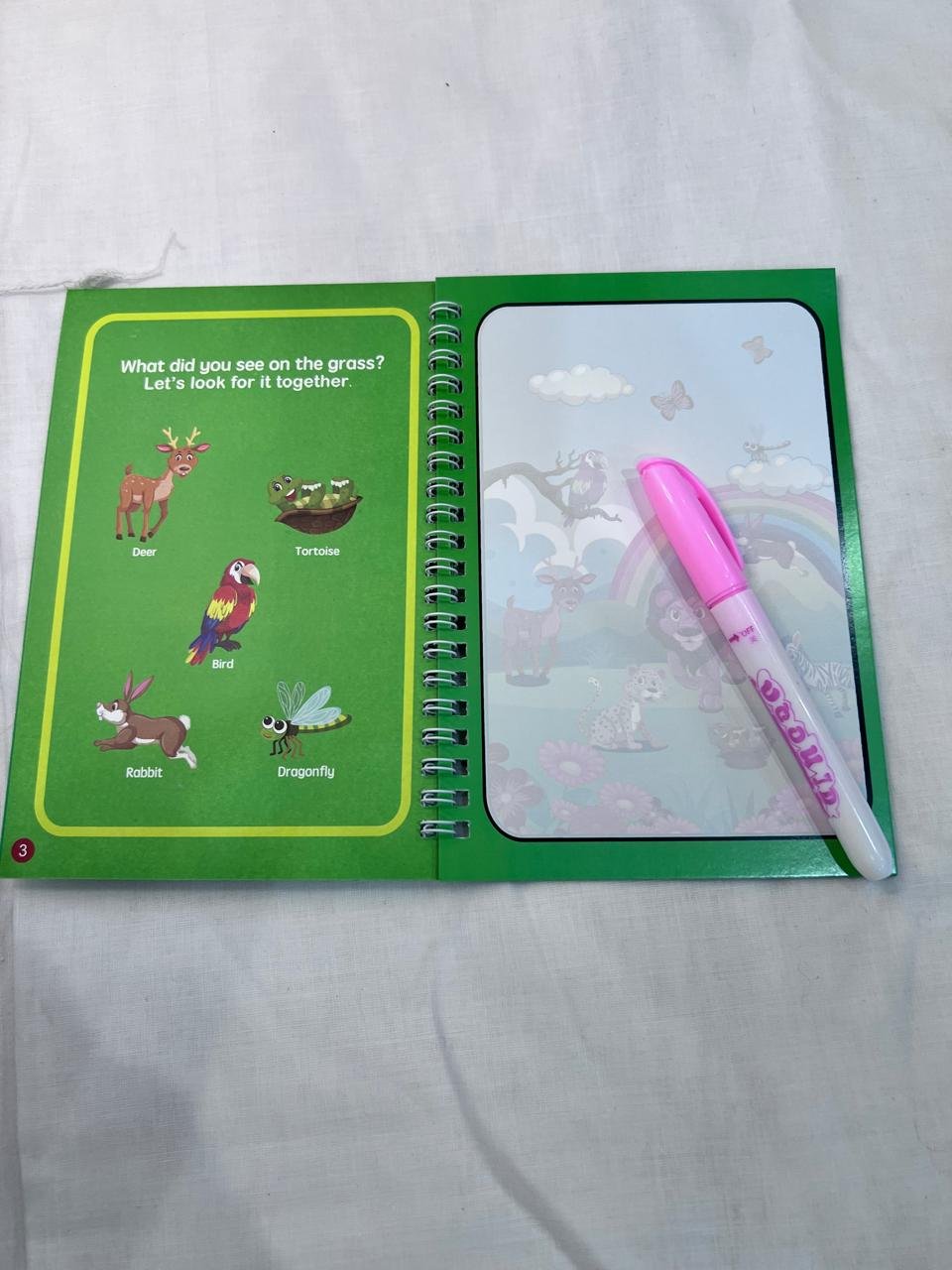 Reusable magic Water Coloring Painting Book for Kids -Self Drying