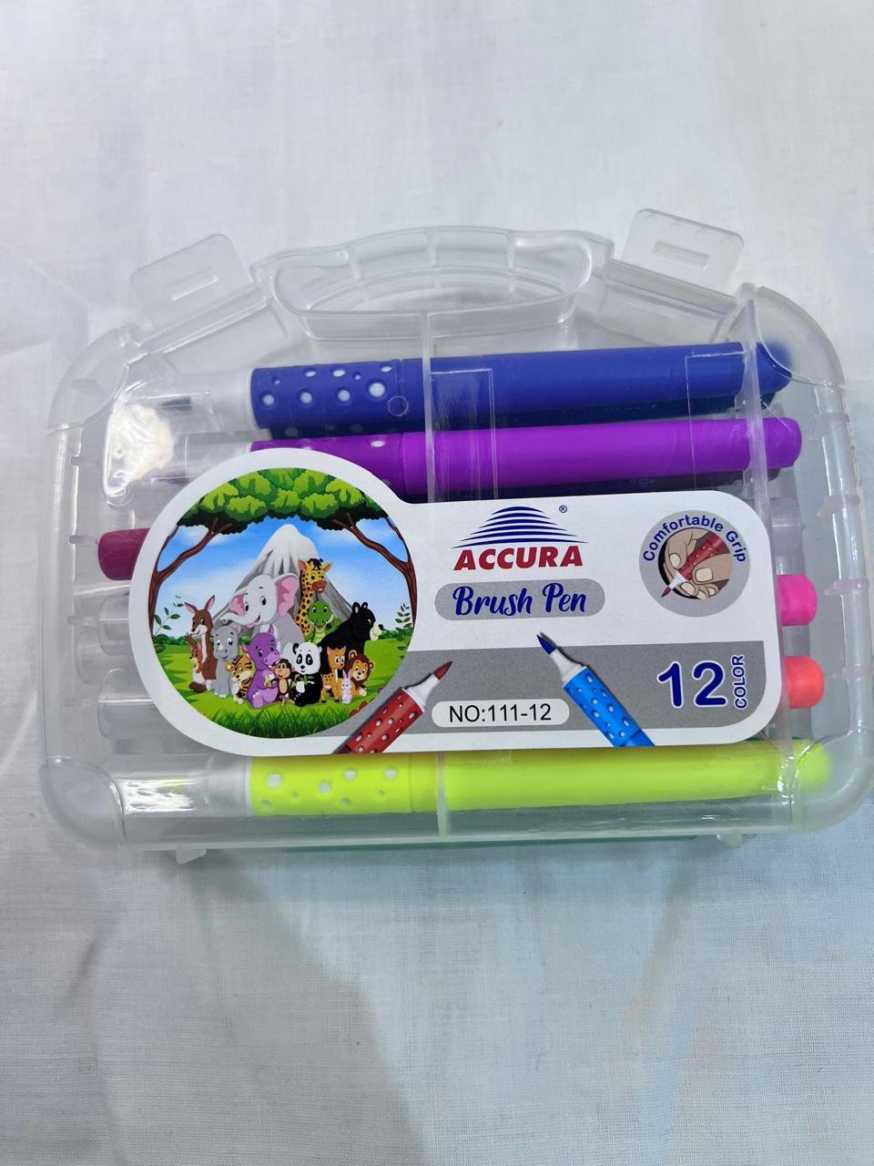 Brush Pen Soft markers Dotted 12 Pcs Coloring Kit for Kids