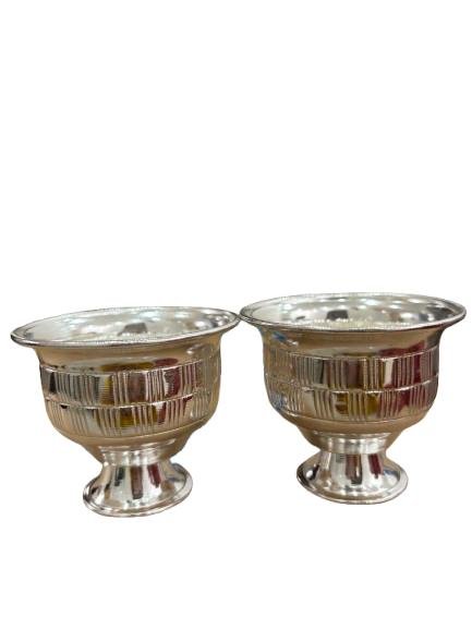German silver Haldi kumkum bowl