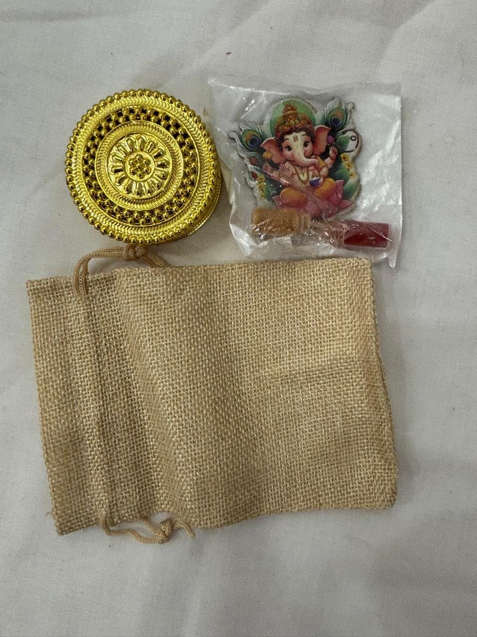 Jute Linen pouch combo 